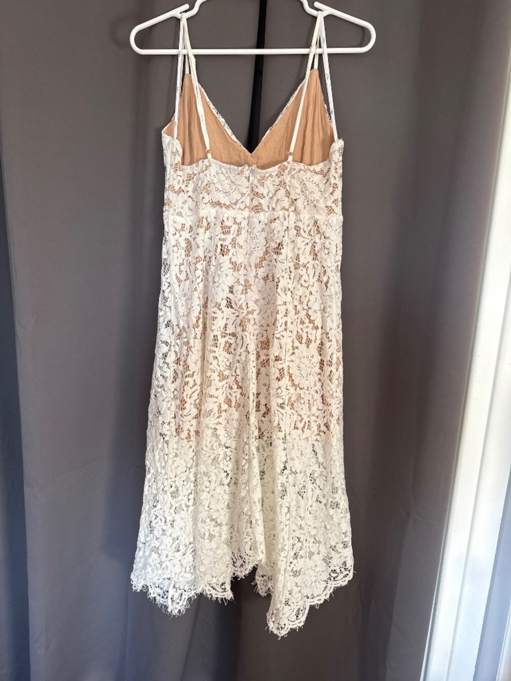 Lulus One Wish White Lace Midi Dress - Size M - Picture 3 of 5
